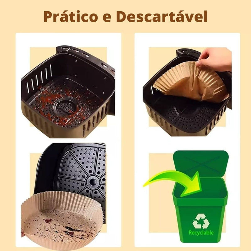 Forma para  Air Fryer descartável 50 unidades