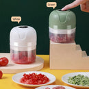 Mini Triturador de alimentos elétrico triturador de alho , moedor de carne, recarregável 250ml