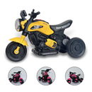 Mini Moto elétrica infantil tricolor zippy V6 com música e som a bateria recarregável.
