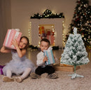 Árvore de Natal Branco Neve ponta de agulha