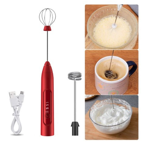 Batedor Misturador Mixer Elétrico para Bebidas Leite Café Clara de Ovo 2 em 1