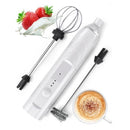 Batedor Misturador Mixer Elétrico para Bebidas Leite Café Clara de Ovo 2 em 1