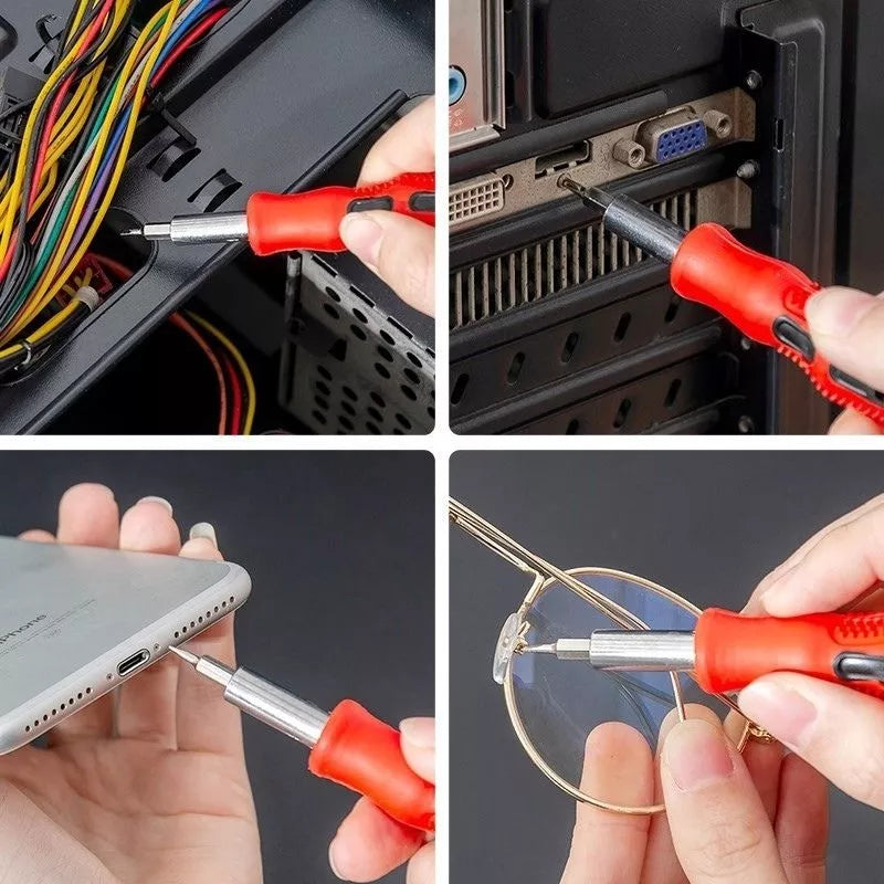 Kit Jogo Ferramenta 31 Peças Chaves Alen Torx Fenda Philips Pontas Chaves Diversas