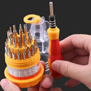 Kit Jogo Ferramenta 31 Peças Chaves Alen Torx Fenda Philips Pontas Chaves Diversas