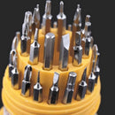 Kit Jogo Ferramenta 31 Peças Chaves Alen Torx Fenda Philips Pontas Chaves Diversas