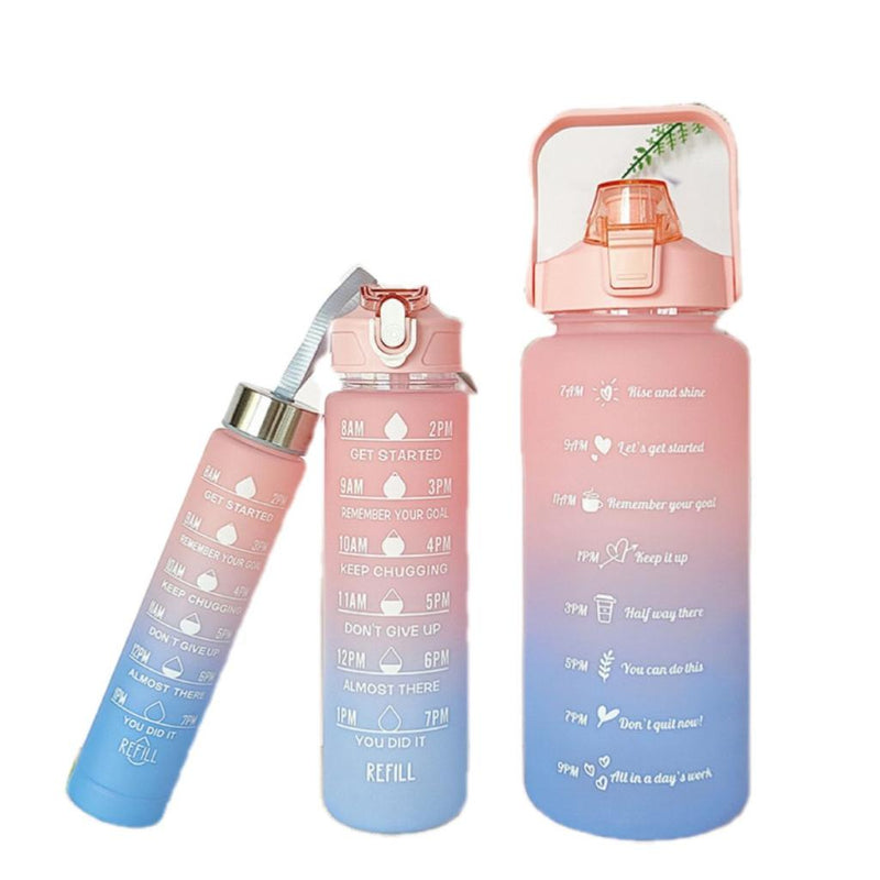 Garrafa para academia coloridas com frases Motivaciona