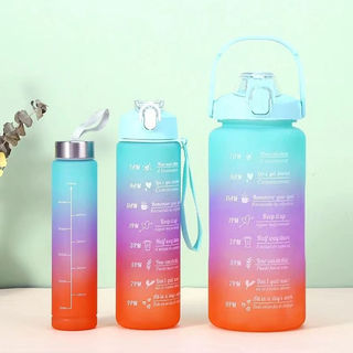 Garrafa para academia coloridas com frases Motivaciona