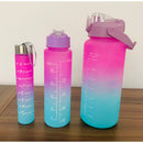 Garrafa para academia coloridas com frases Motivaciona