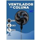 Ventilador turbo 6 Pas com regulador de tamanho 110v e 220v