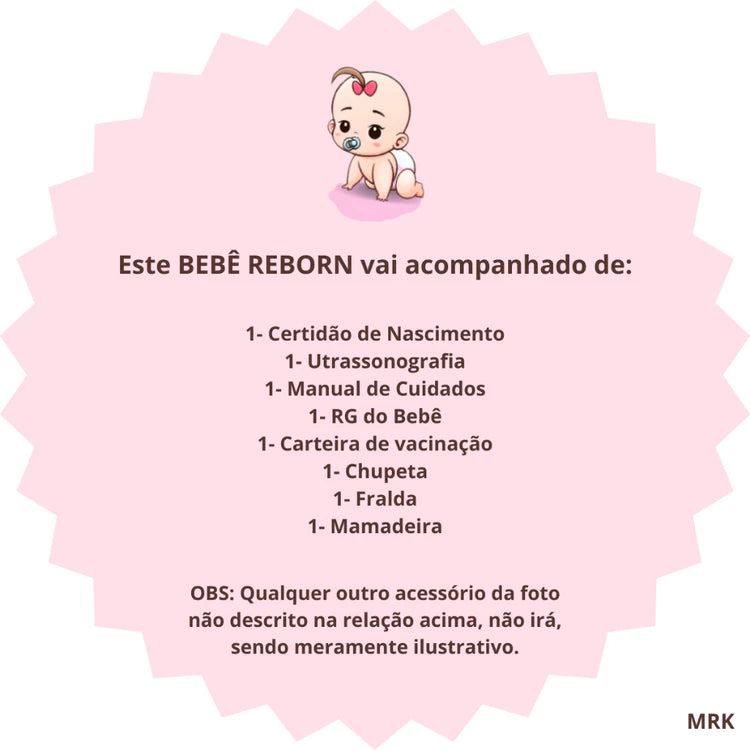 Bebê reborn realista de silicone