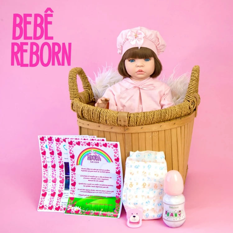 Bebê reborn realista de silicone