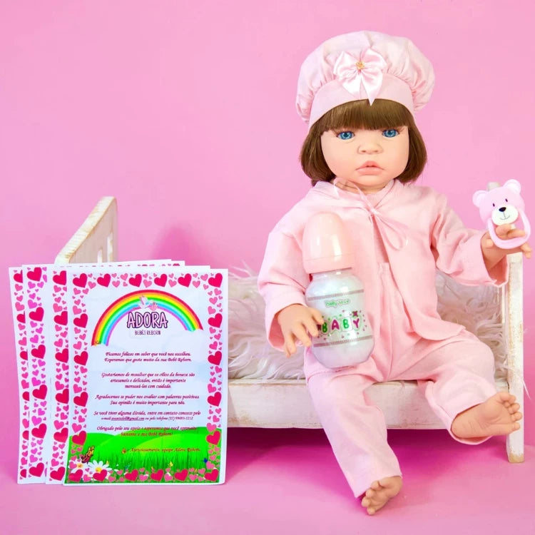 Bebê reborn realista de silicone