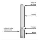 Bomba Submersa Caneta Palito 1/4hp 2,5  Intech Machine Bsca2 Voltagem 220v