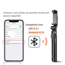 Suporte tripé e Bastão  de Selfie Bluetooth e controle, para celular