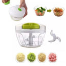 Processador e Triturador de Alimentos com 3 Lâminas - 500 ml - 2 Lâminas - 170 ml - CORES SORTIDAS