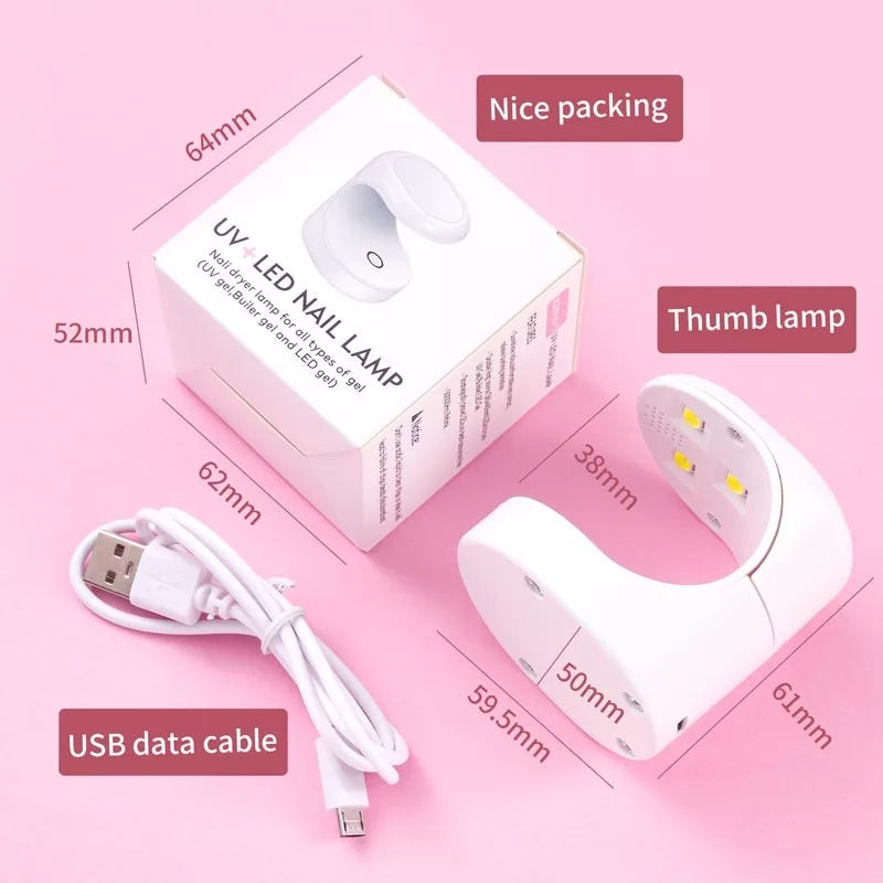 Mini secador de unhas lampada UV