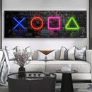 Quadro geme Neon Button.