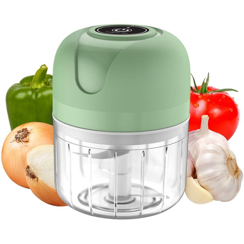 Mini Triturador de alimentos elétrico triturador de alho , moedor de carne, recarregável 250ml