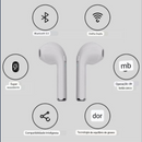 Fone i7s via Bluetooth + relógio D20 inteligente masculino feminino bluetooth relógios digitais .