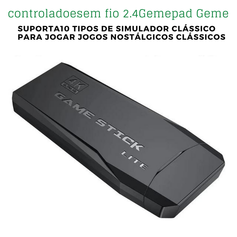 Video-Game Retro 4K 10000 jogos console de videogame , duplos controladores