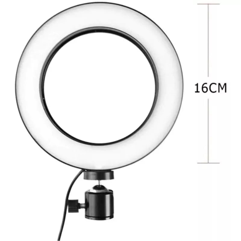 Ring Light de mesa iluminador de Led, tripé de 16 polegadas