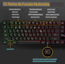 Teclado para jogos , teclado retroiluminado , com fio.