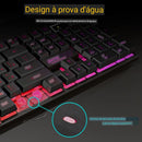 Teclado para jogos , teclado retroiluminado , com fio.