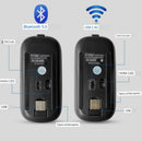 Mouse sem fio Bluetooth RGB Recarregável , LED Retroiluminado, para Jogos.