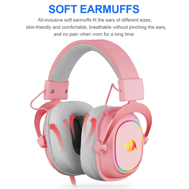 REDRAGON ZEUS X H510 RGB Game  Cancelamento de ruído