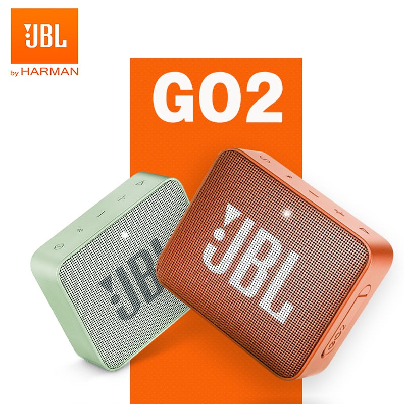 JBL GO2 alto-falante sem fio Bluetooth IPX7 à prova d'água.