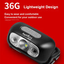 Melhor SupFire HL05 Mini Lanterna LED Com Sensor de Movimento USB Recarregável Para Acampamento Pesca Bicicleta (Lanterna)