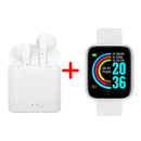 Fone i7s via Bluetooth + relógio D20 inteligente masculino feminino bluetooth relógios digitais .