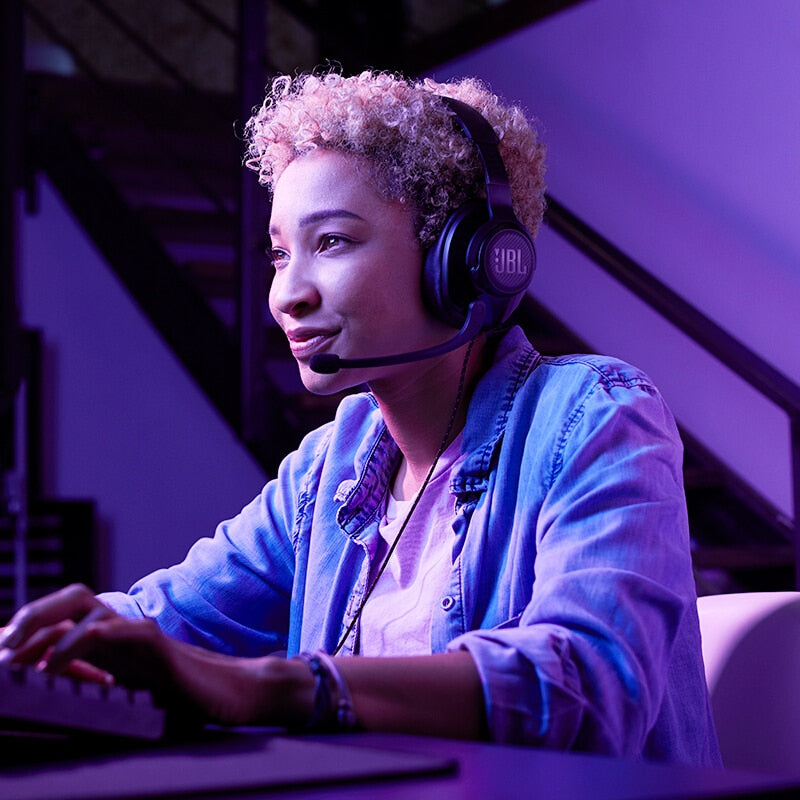 Fone de ouvido para jogos JBL QUANTUM100 7.1.