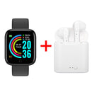 Fone i7s via Bluetooth + relógio D20 inteligente masculino feminino bluetooth relógios digitais .