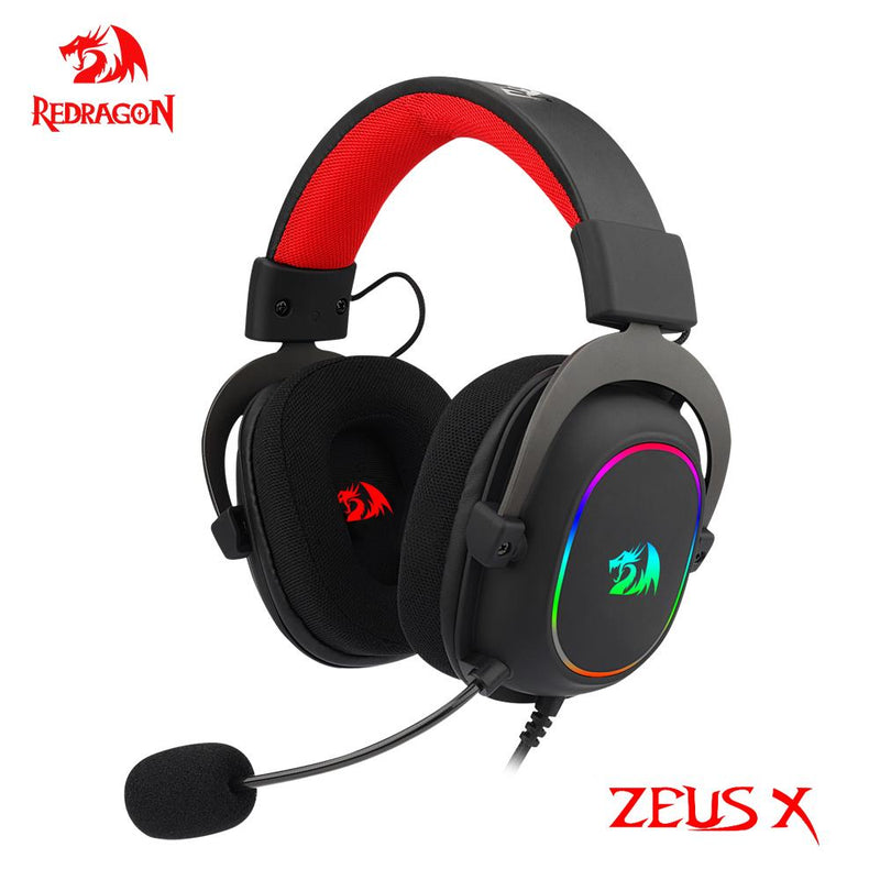REDRAGON ZEUS X H510 RGB Game  Cancelamento de ruído
