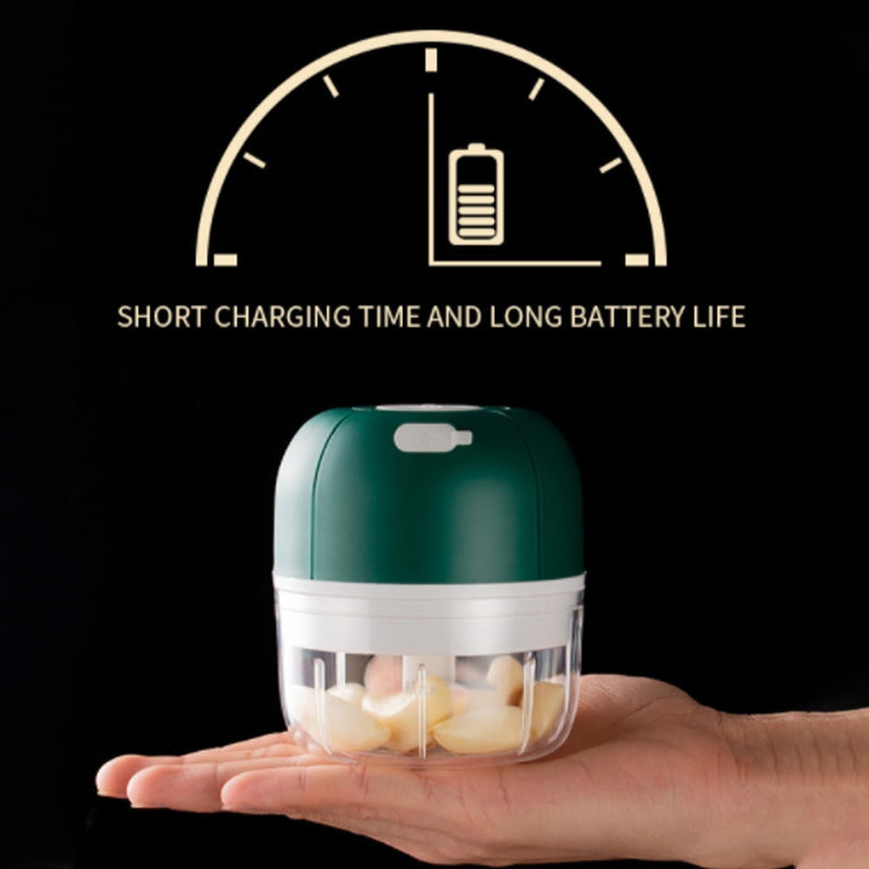 Mini Triturador de alimentos elétrico triturador de alho , moedor de carne, recarregável 250ml
