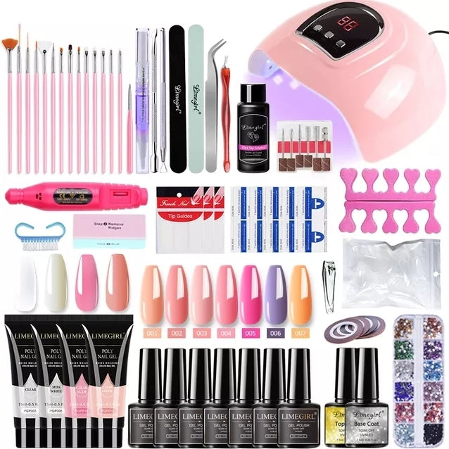 Kit de unhas para manicure completo
