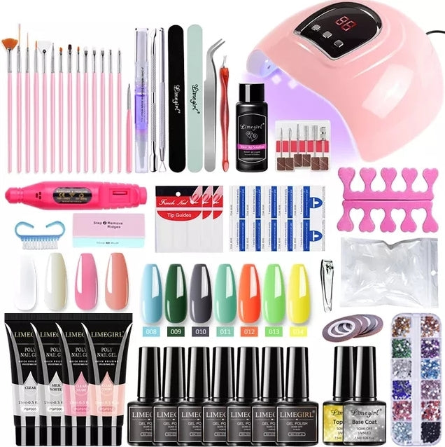 Kit de unhas para manicure completo