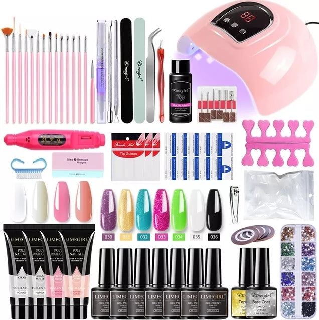 Kit de unhas para manicure completo