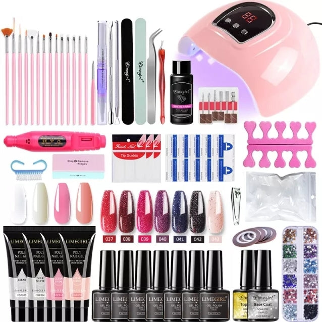 Kit de unhas para manicure completo