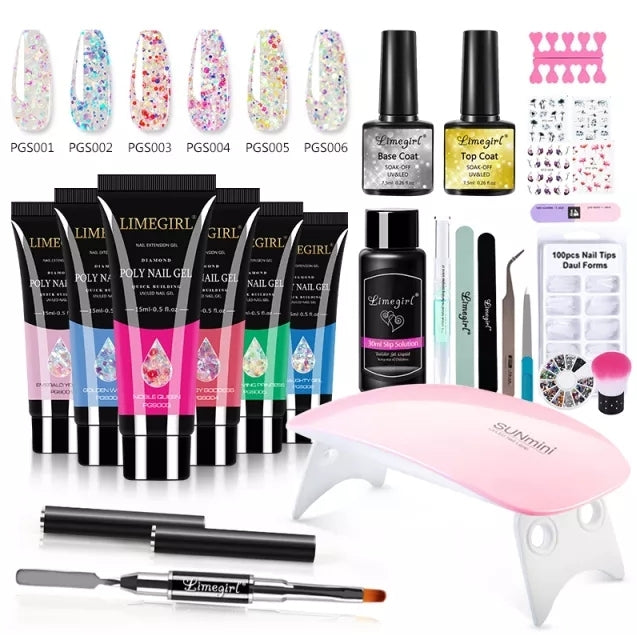 Kit de unhas para manicure completo