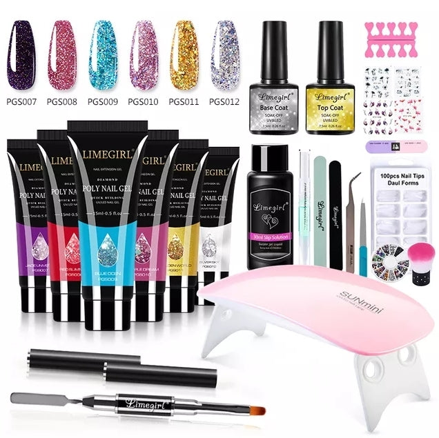 Kit de unhas para manicure completo