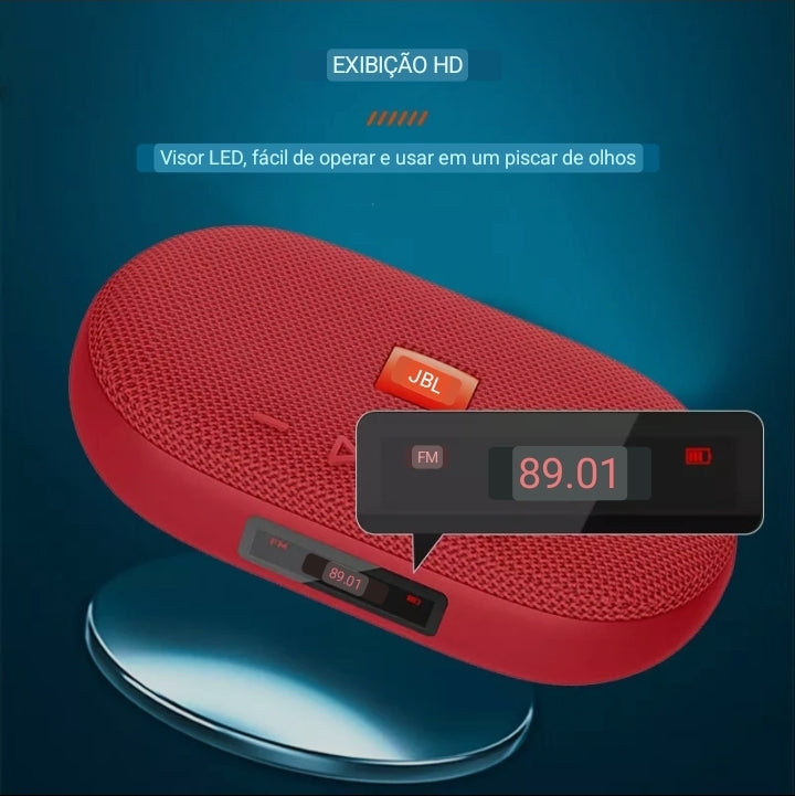 Caixa de som JBL TUNE 3 mini Bluetooth e rádio FM