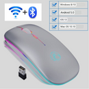 Mouse sem fio Bluetooth RGB Recarregável , LED Retroiluminado, para Jogos.