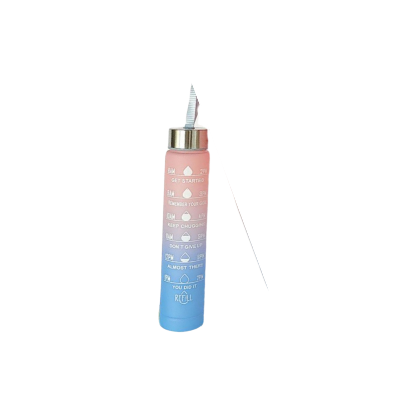 Garrafa para academia coloridas com frases Motivaciona