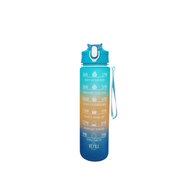 Garrafa para academia coloridas com frases Motivaciona